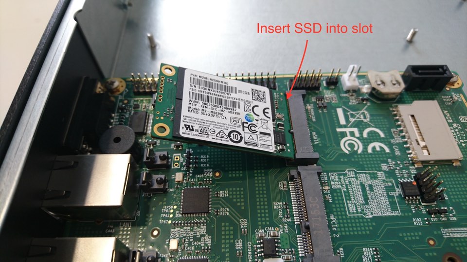 Internal, new SSD inserted
